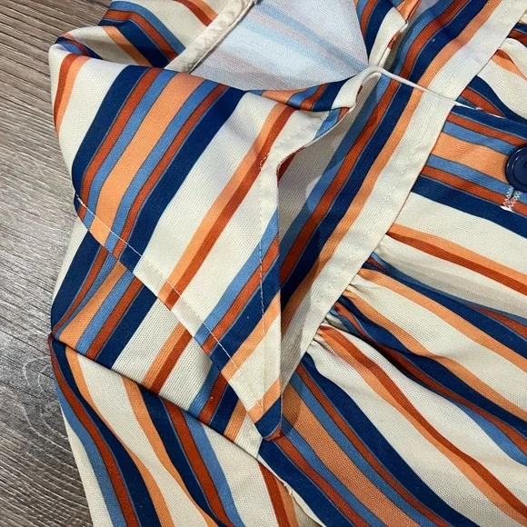 Vintage 1970s Polyester Shirt Dress - Picture 5 of 13